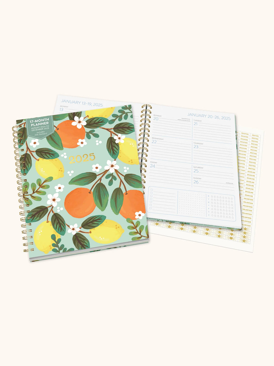 2025 Fruit & Flora XL Spiral Planner – So Chic Boutique