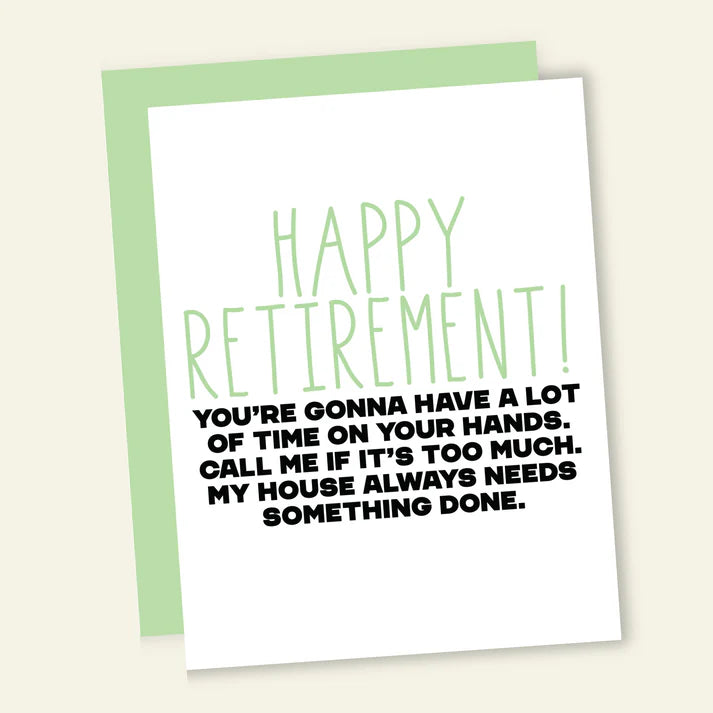 Call Me For Work Retirement Card – So Chic Boutique