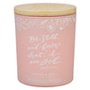 Be Still and Know Glass Candle