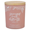 Strength Dignity Glass Candle