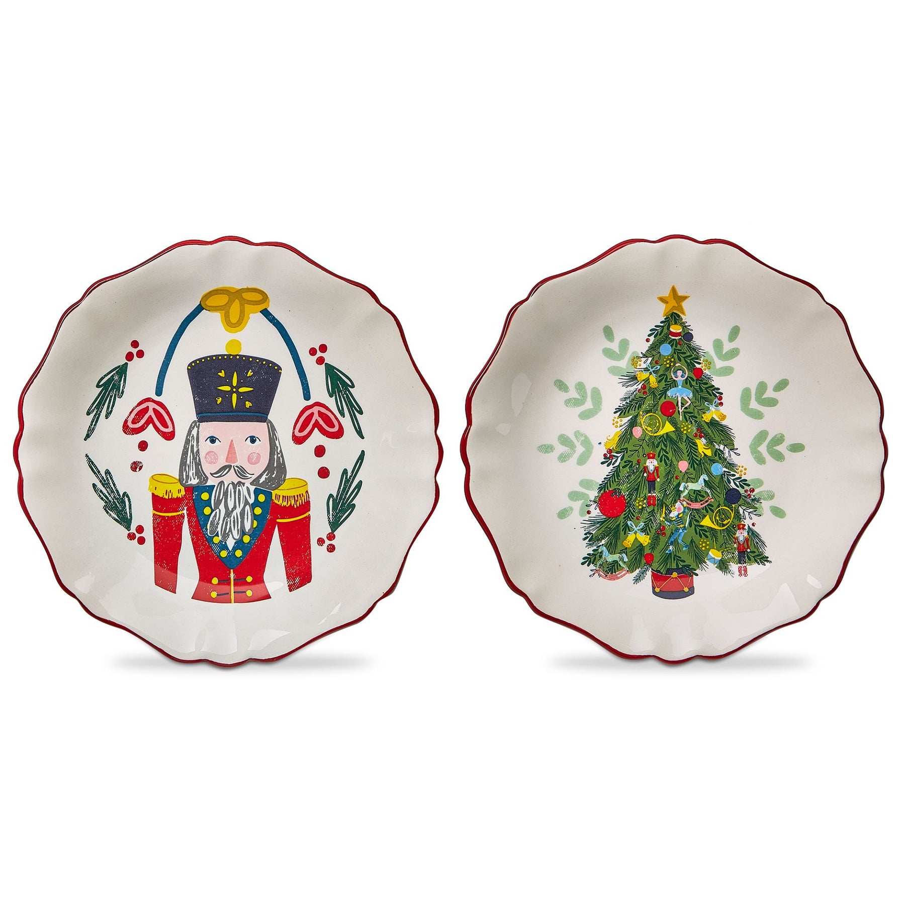 Holiday top appetizer plates